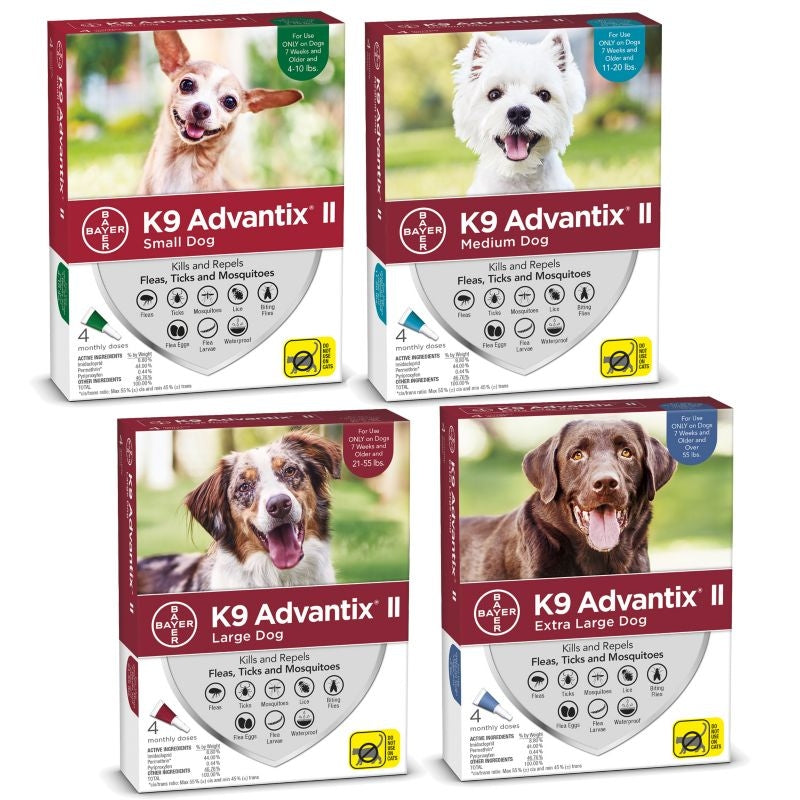 K9 Advantix 2 Dog Green - 4 Pack – EquestrianCollections