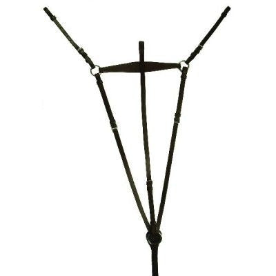 Gatsby English Flat Adjustable Breastplate with Standing Attach EquestrianCollections Gatsby English Flat Adjustable Breastplate with Standing Attach EquestrianCollections