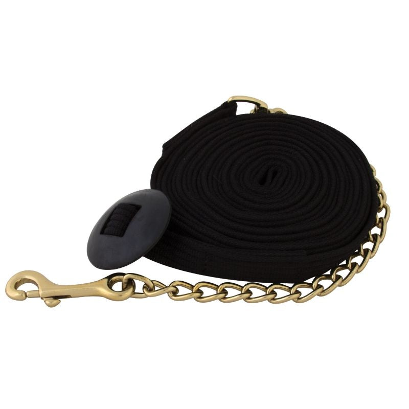 Basic Flat Cotton Web Lunge Line with Chain – EquestrianCollections