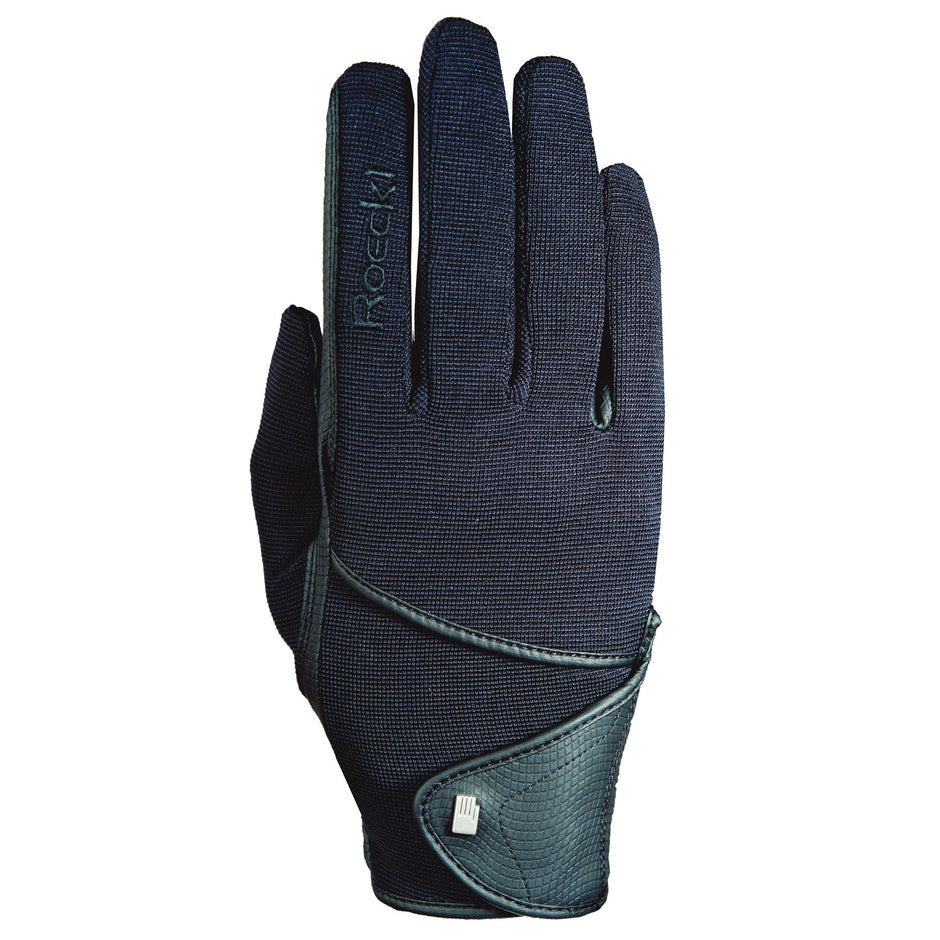Roeckl Madison Guanto Da Equitazione Donna Con Touch Screen - Spandex E Pelle Sintetica